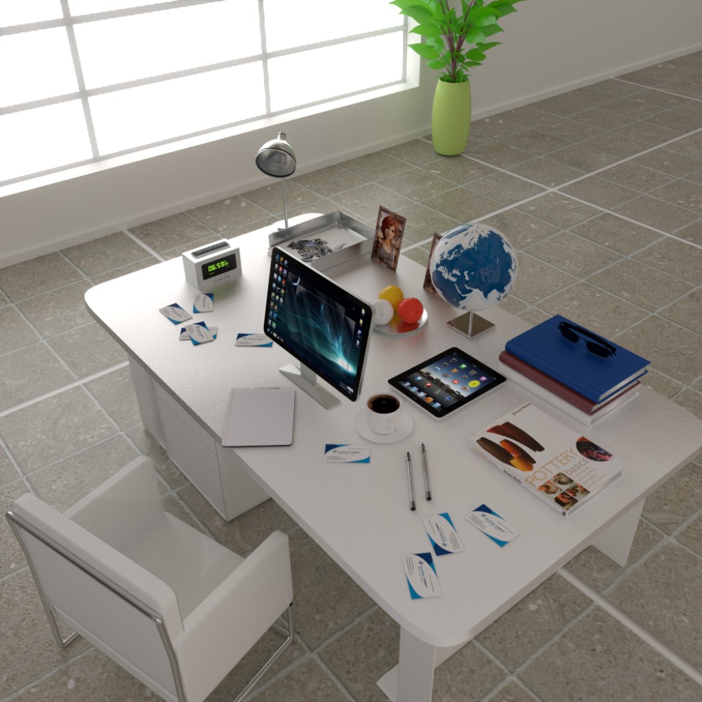 Domestic office table preview image 1
